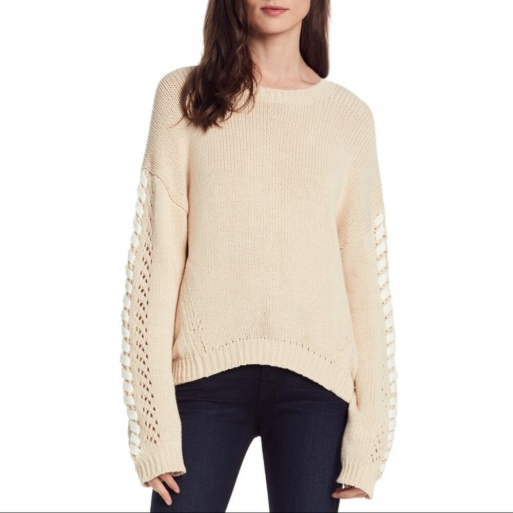 SPRING SALE! Michael Stars Lace-up Sleeve Sweater Size‎ XS